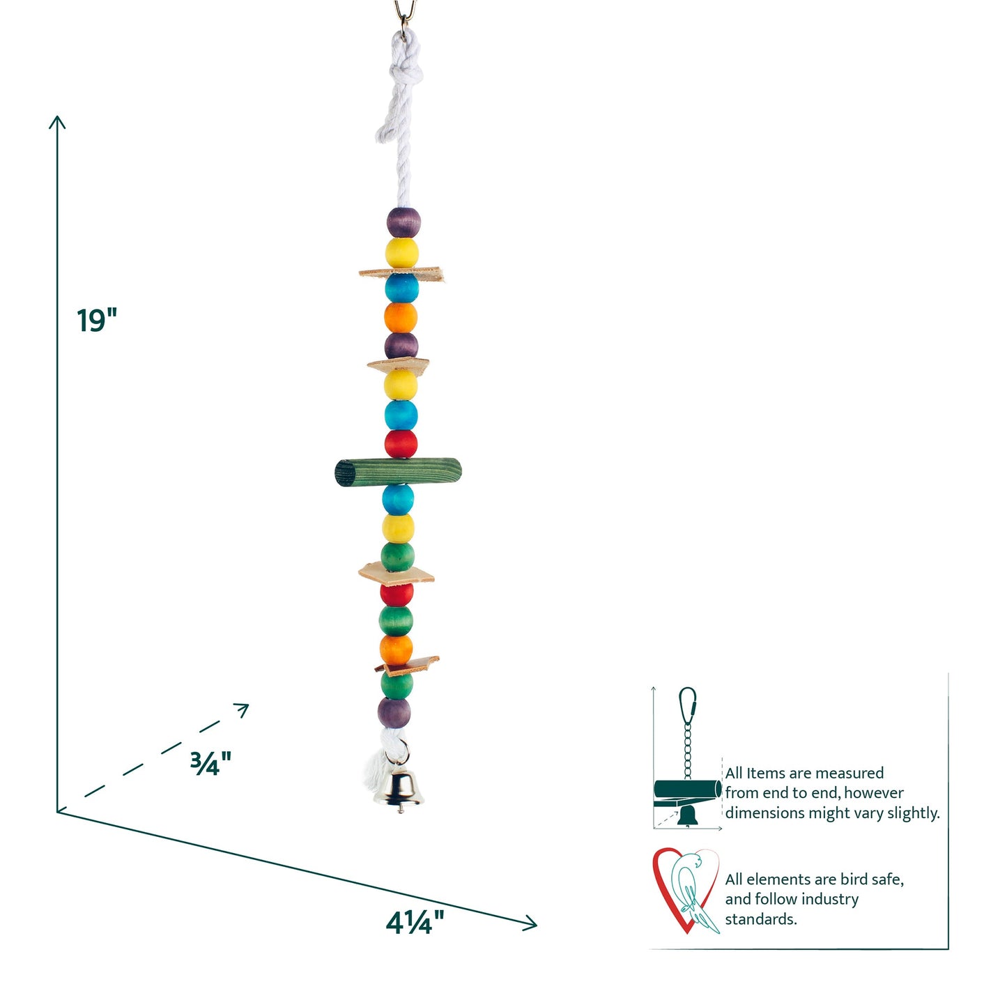 #2279 Aria Gumball Rope - Chew Bird Toy