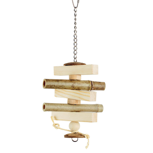 #2281 Aria Chew Choo Bamboo - Natural Chew Bird Toy