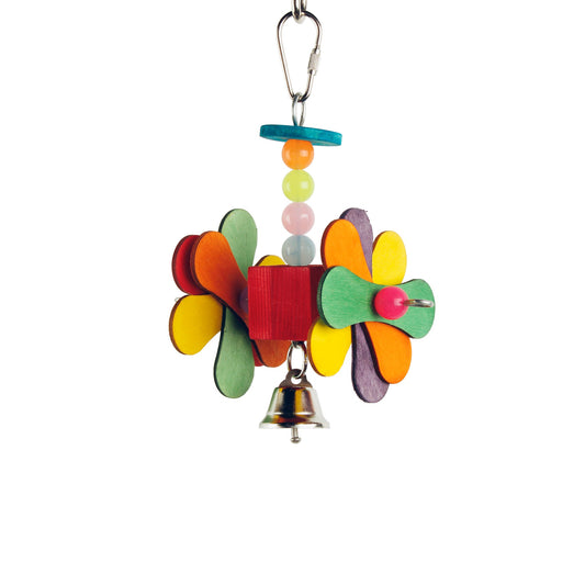 #2283 Aria Petal Spin - Small Interactive Chew Bird Toy