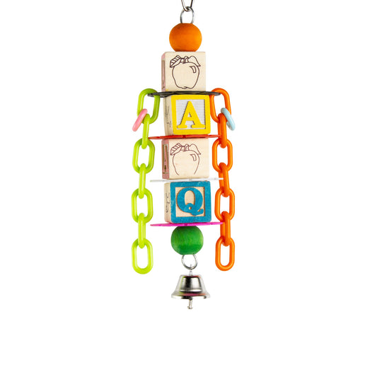 #2286 Aria Alpha Blocks - Chew Bird Toy