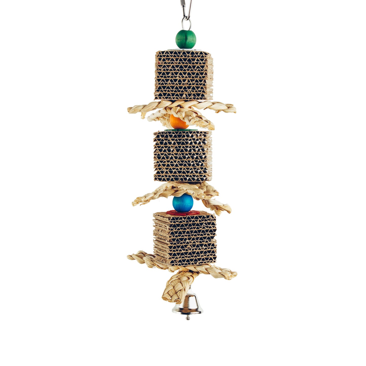 #2307 Aria Cardboard & Braids - Chew Bird Toy