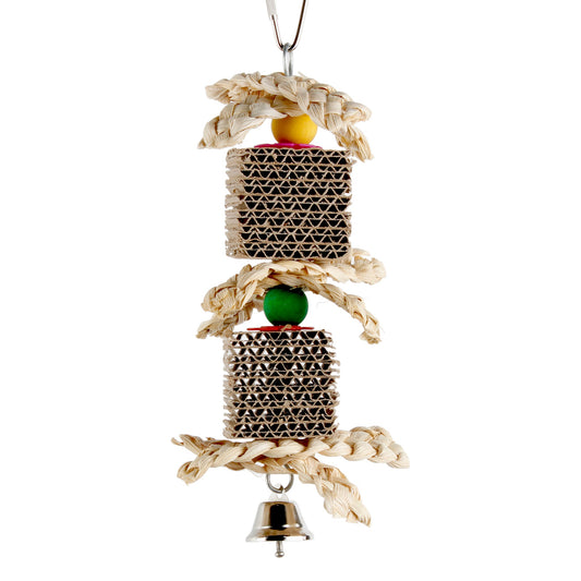 #2309 Aria Cardboard & Braids Junior - Chew Bird Toy