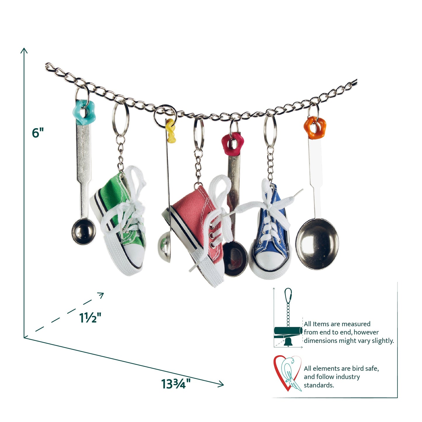 #2318 Aria Measured Steps - Chew & Foraging Bird Toy