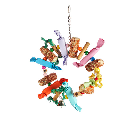 #2341 Aria Corncob Cracker - Chew Bird Toy