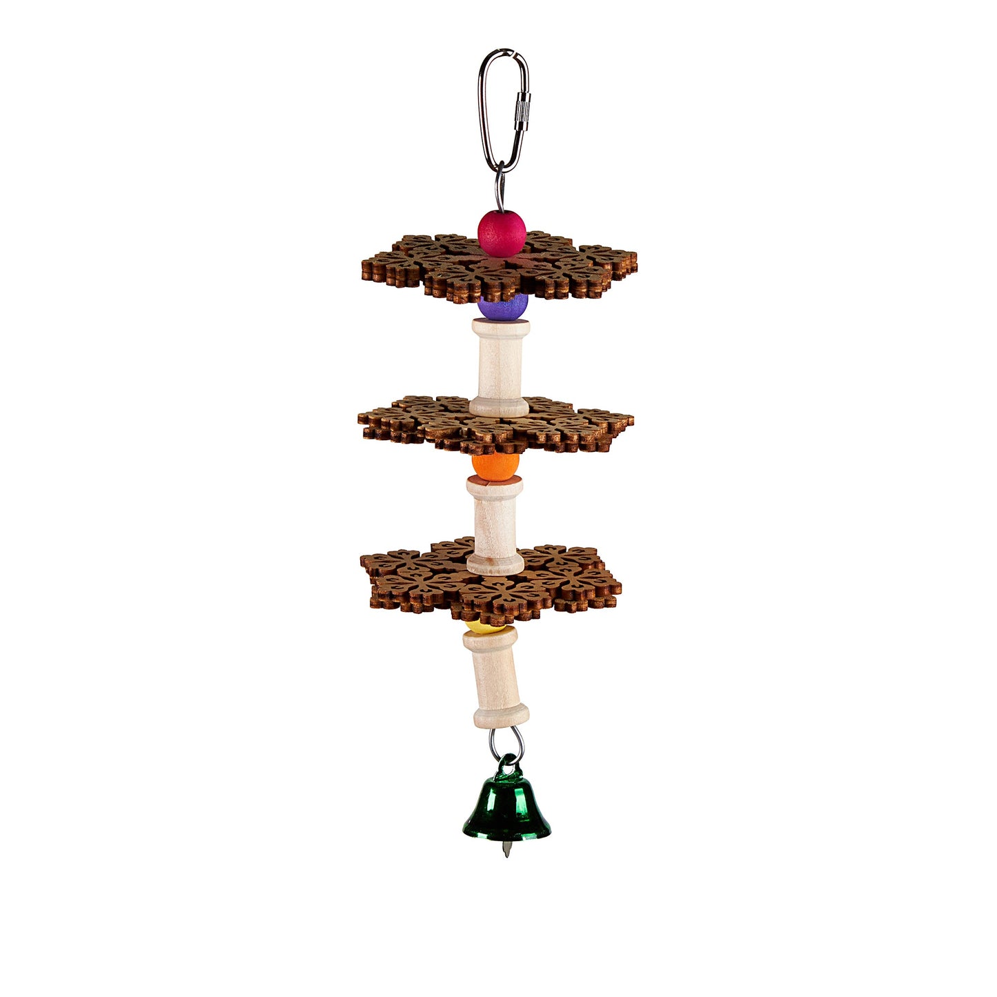 #2367 Aria Tres Snowflakes - Chew Bird Toy