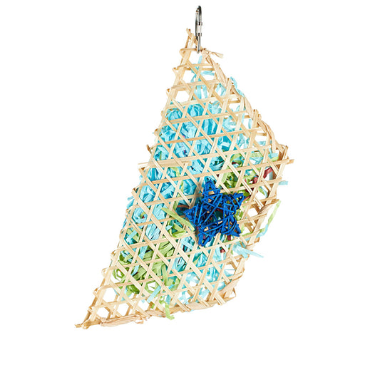#2413 Aria Woven Pocket - Chew & Foraging Bird Toy
