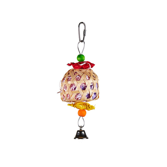 #2414 Aria Woven Whimsy - Chew & Foraging Bird Toy