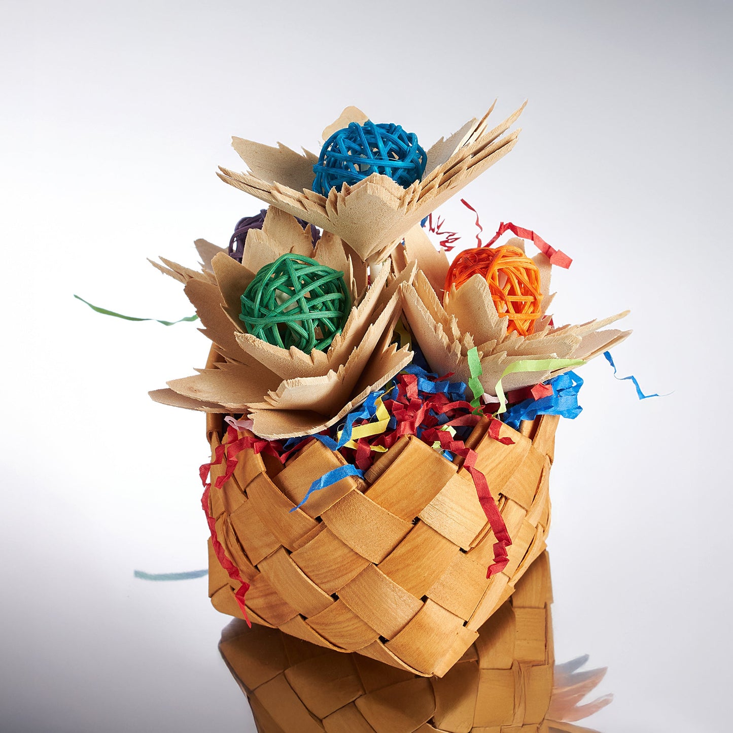 #2426 Aria Wooden Roses - Chew & Foraging Bird Toy