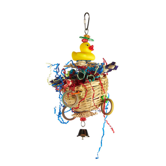 #2427 Aria Ducky Do-Dads - Chew & Foraging Bird Toy