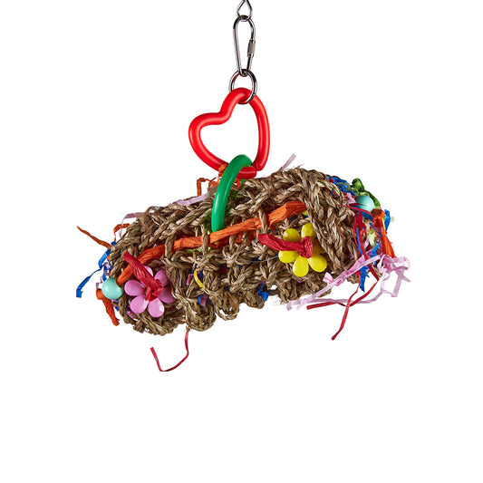 #2428 Aria Peek-a-boo Pouch - Chew & Foraging Bird Toy