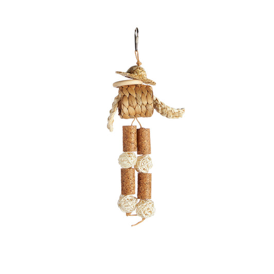 #2437 Aria Mr. Cork Legs - Chew Bird Toy