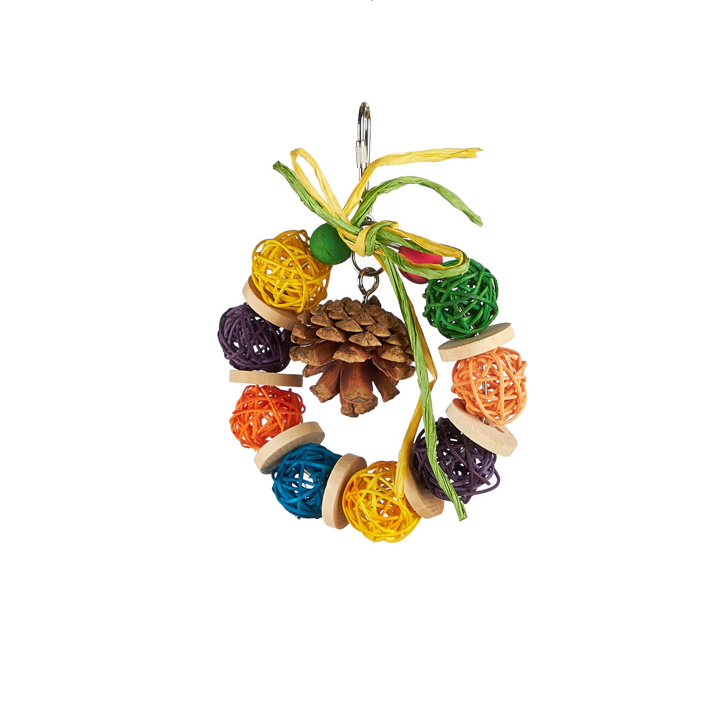 #2439 Aria Pretty Pine - Chew & Foraging Bird Toy