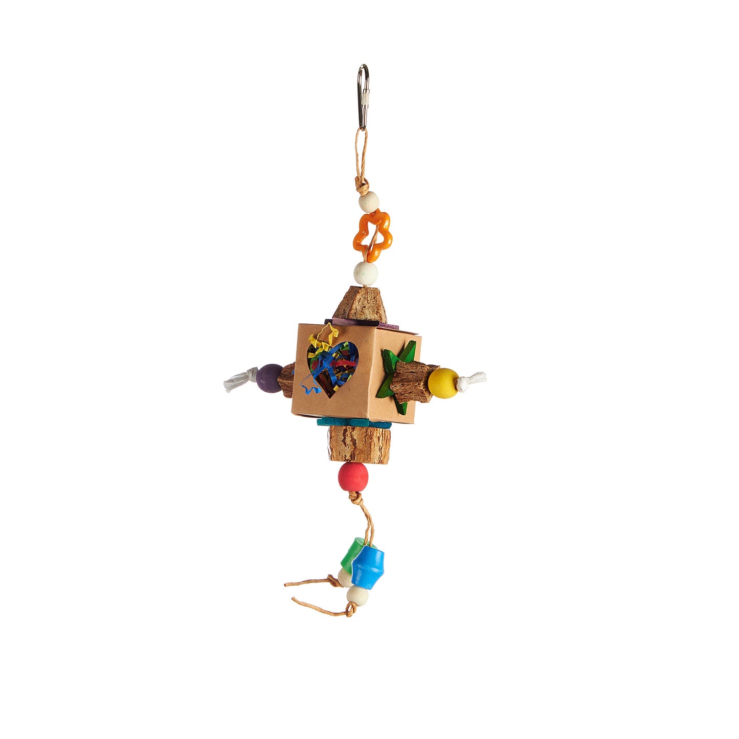 2459 Aria Heartbox - Chew & Foraging Bird Toy