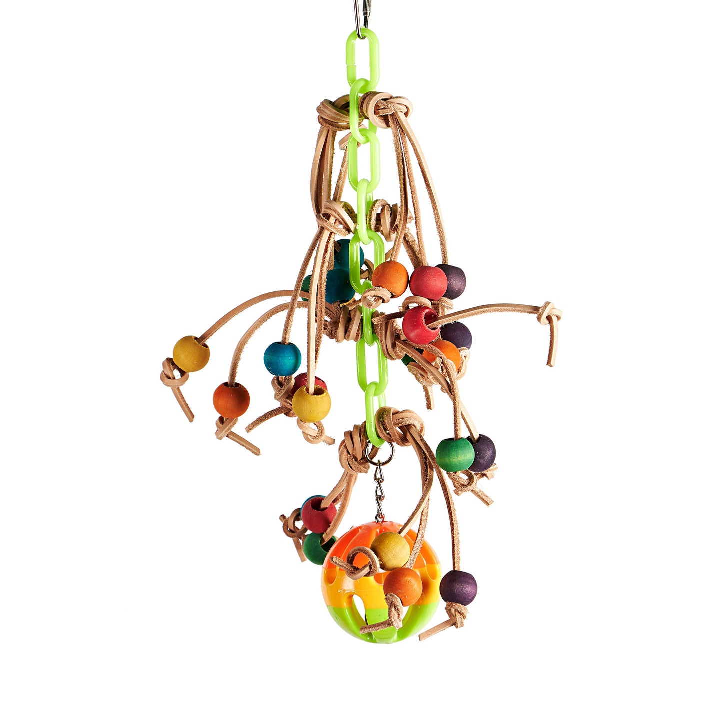#2473 Aria Loco Leather Lacecapade - Chew Bird Toy