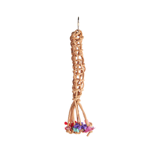 #2476 Aria Lacey Leather - Chew & Foraging Bird Toy