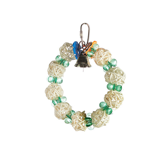 #2481 Aria Vanilla Munch Ring - Chew Bird Toy