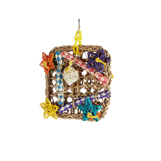 #2484 Aria Stars and Strips Mat - Chew & Foraging Bird Toy