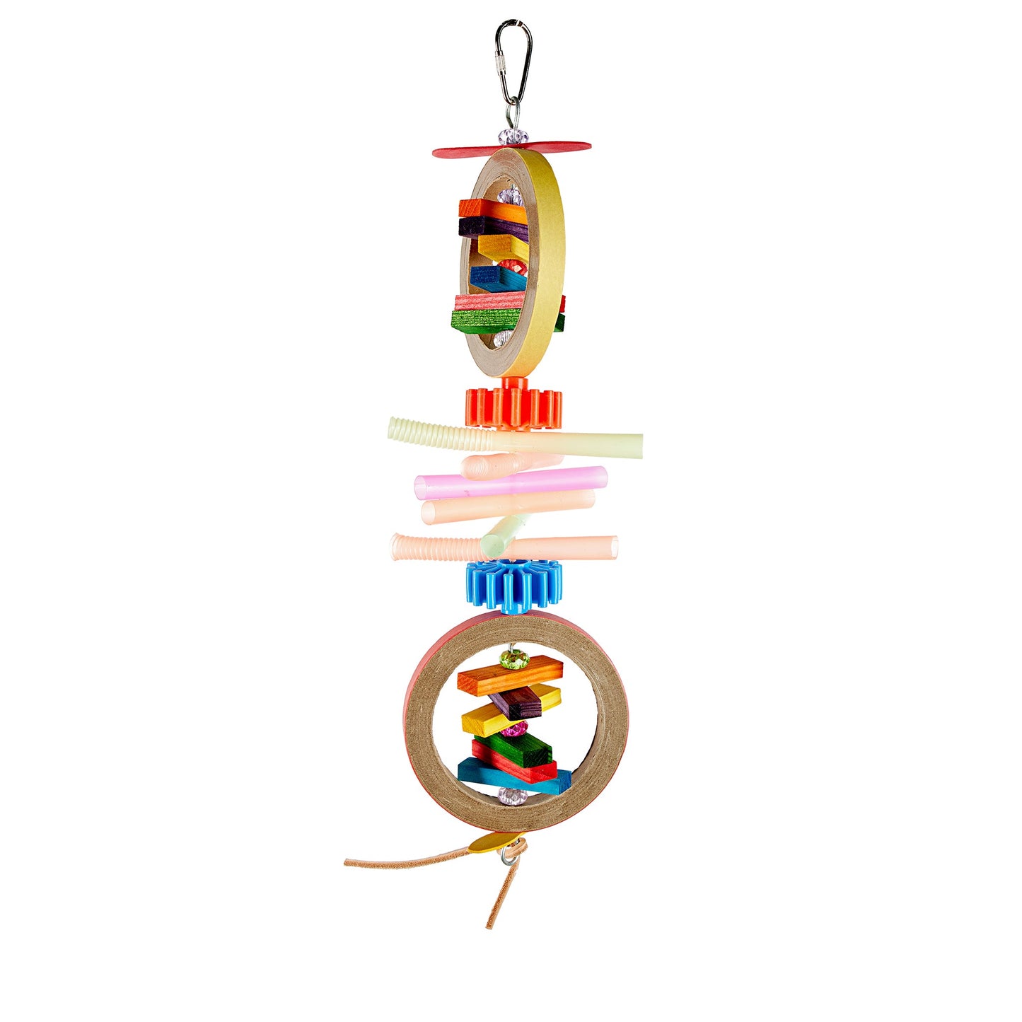 #2492 Aria Busy Bagels - Chew Bird Toy