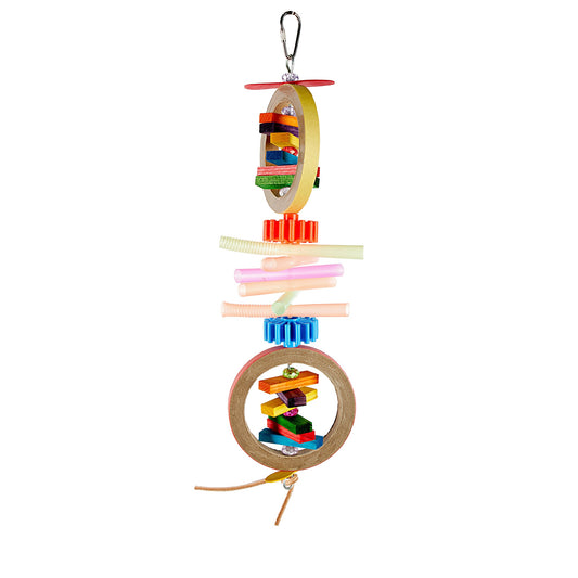 #2492 Aria Busy Bagels - Chew Bird Toy