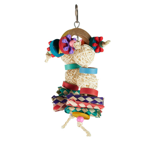 #2503 Aria Trooper - Chew & Foraging Bird Toy