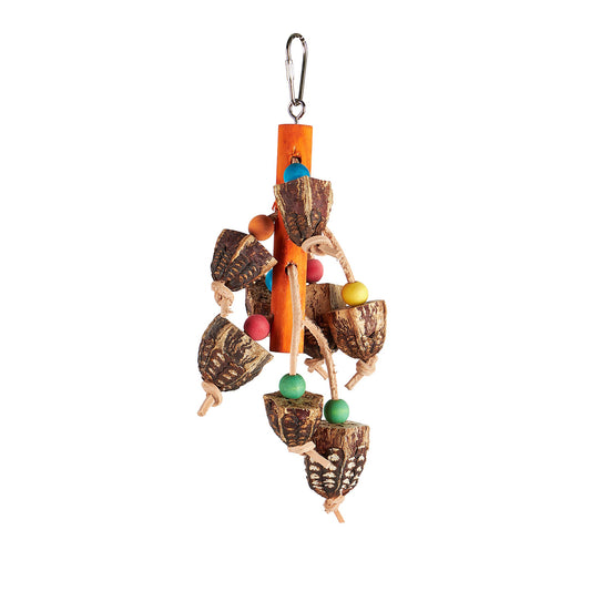 #2510 Aria Mahogany Cluster - Chew Bird Toy