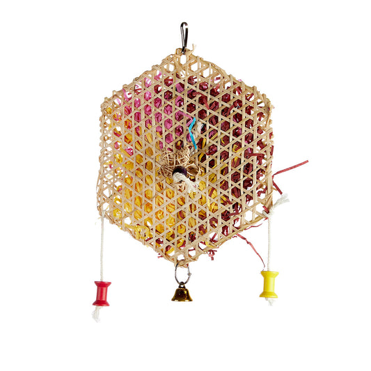 #2534 Aria Waffle Pocket - Chew & Foraging Bird Toy