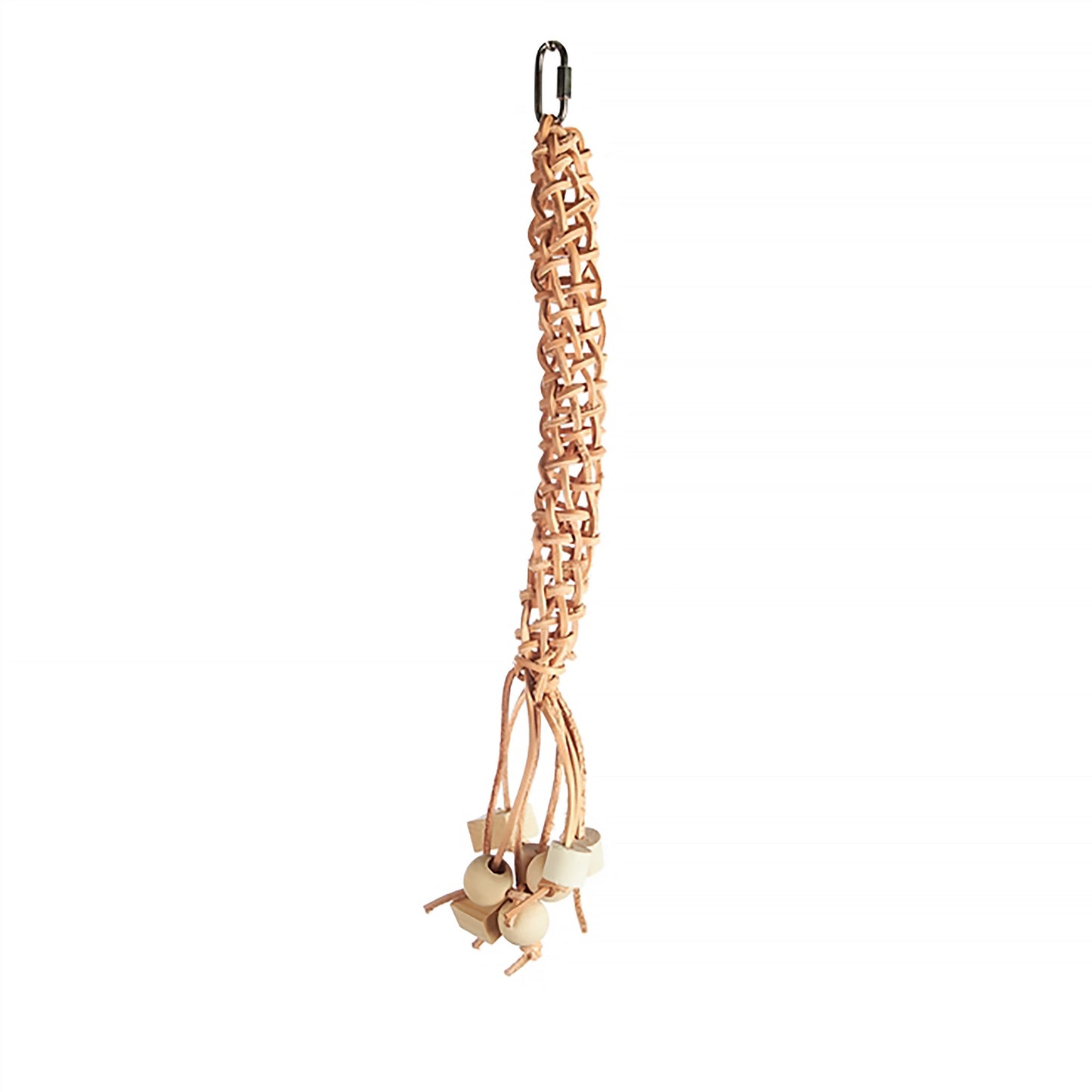 #2423 Aria Leather Me Beads - Chew & Foraging Bird Toy